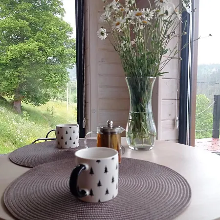 Domek alpejski Ecottage для двох у горах із чаном-джакузі Sławsko