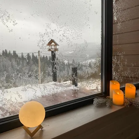 Ecottage для двох у горах із чаном-джакузі Alpstuga Slavske