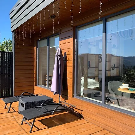 Ecottage для двох у горах із чаном-джакузі Sławsko