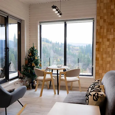 Ecottage для двох у горах із чаном-джакузі Domek alpejski Sławsko